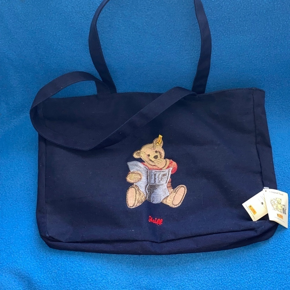 Steiff navy blue carrying bag vintage